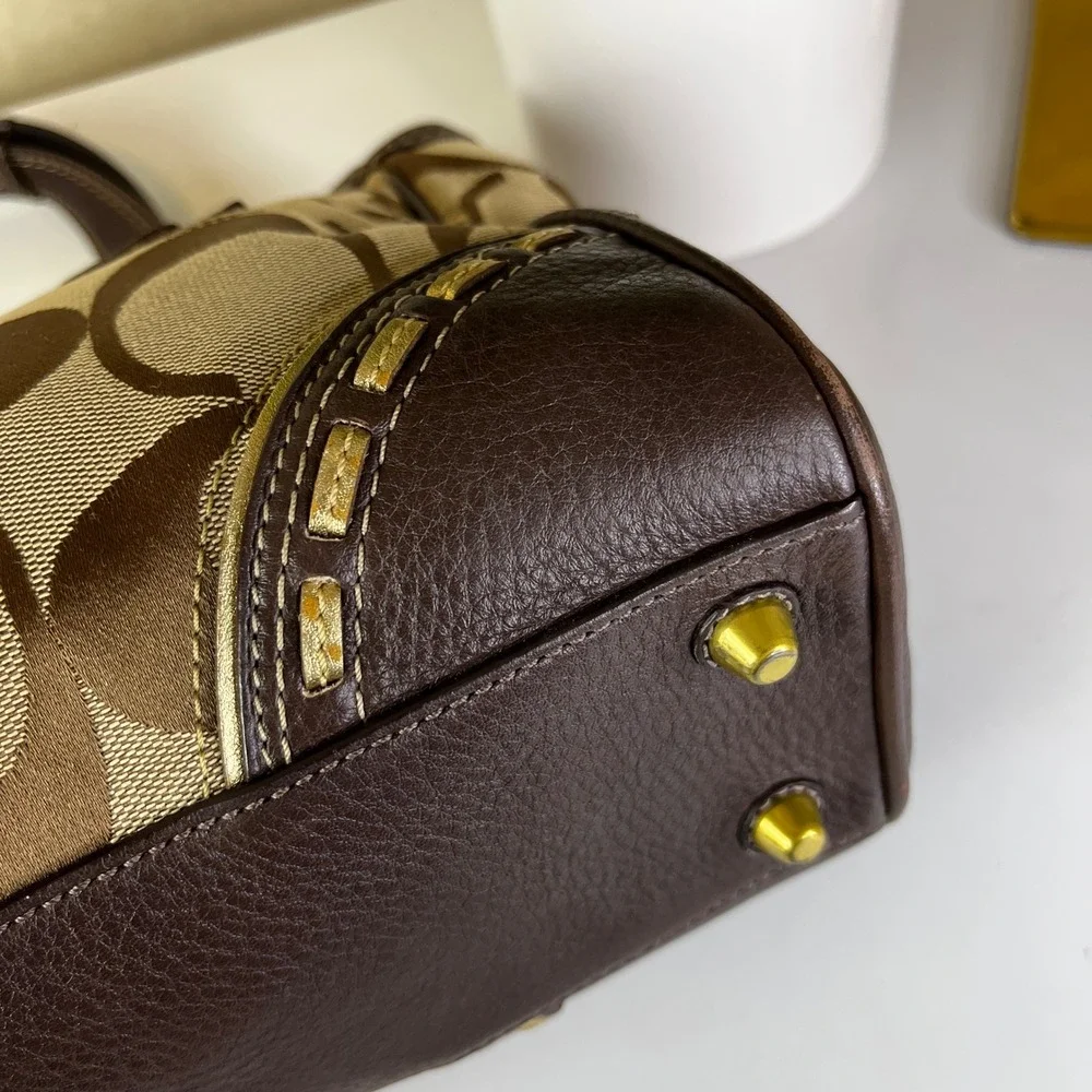 ♡ Coach Hamptons Horsebit Top Handle Bag F10313 ♡